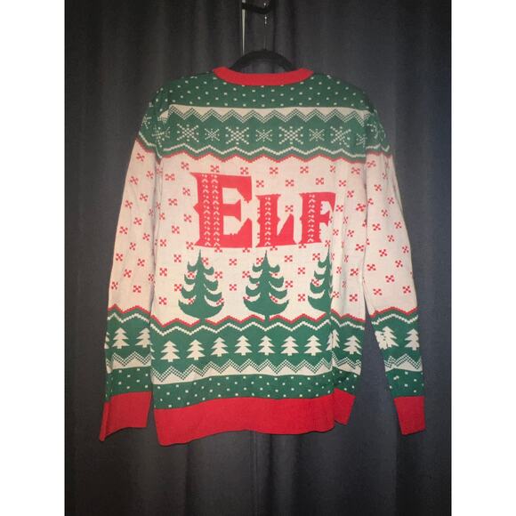 Ugly Christmas Sweater Xmas Size Medium Elf - Picture 3 of 3